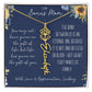 Flower Name Necklace for Bonus Mom