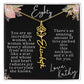80th tropical card with name necklace