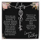 80th tropical card with name necklace