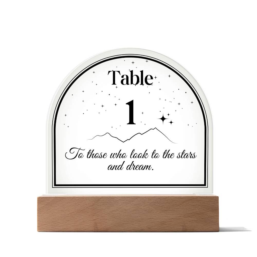 Acotar table number