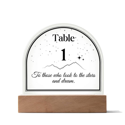Acotar table number