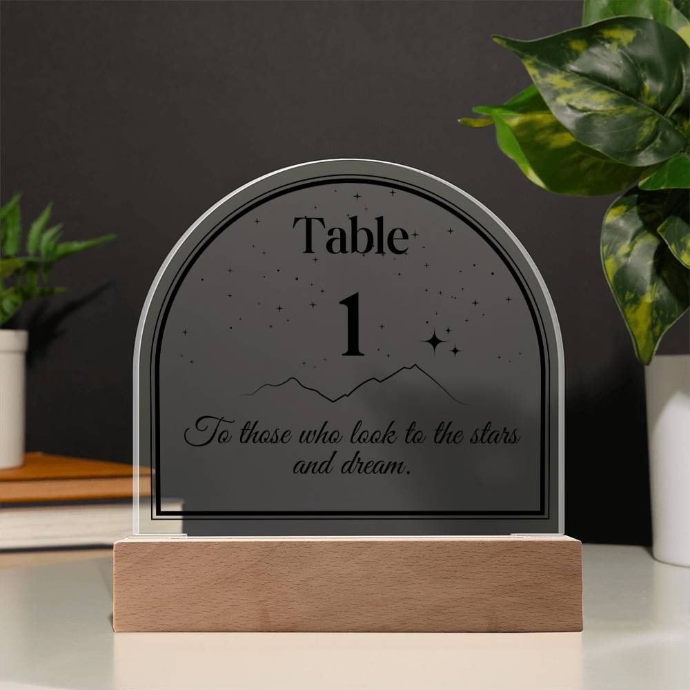 Acotar table number
