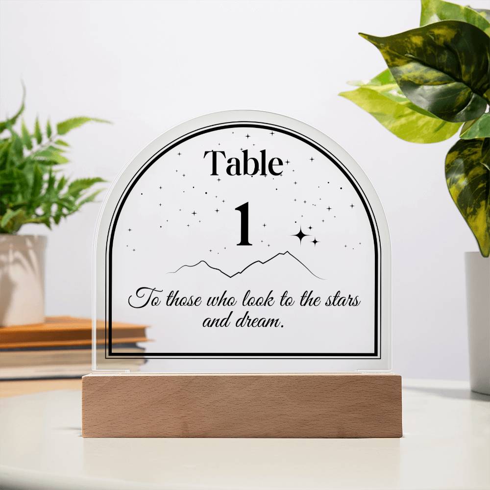Acotar table number