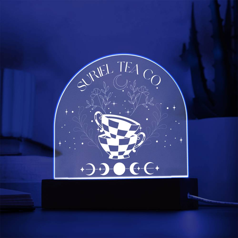 Suriel Tea Co LED sign