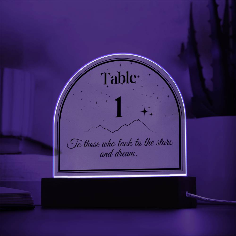 Acotar table number