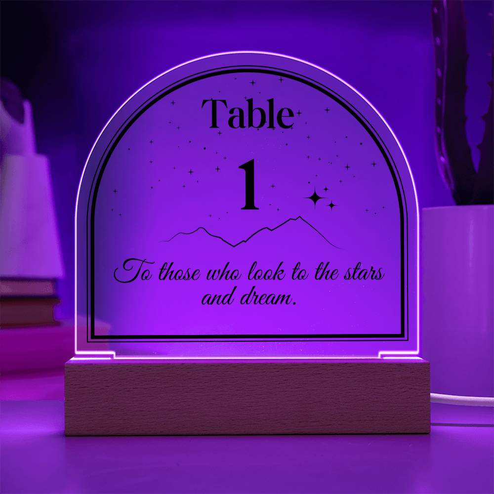 Acotar table number