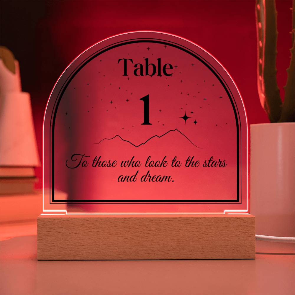 Acotar table number