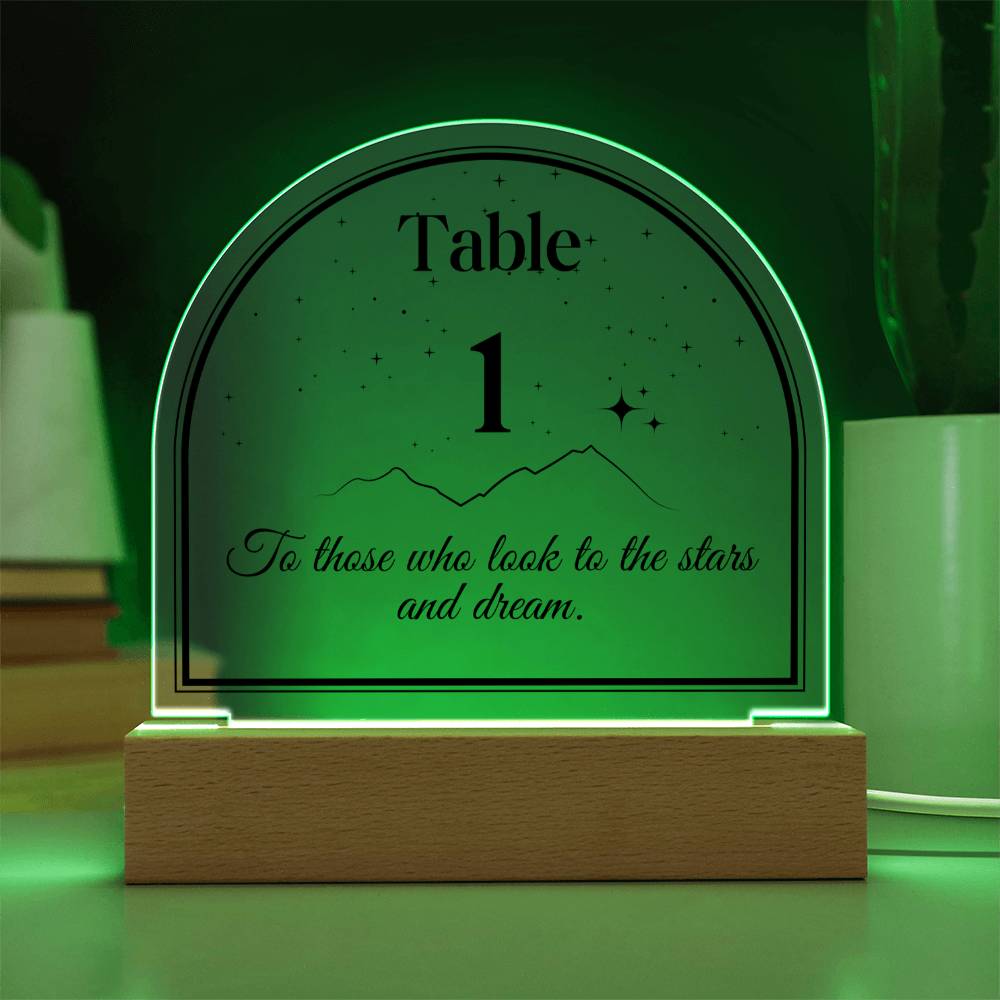 Acotar table number
