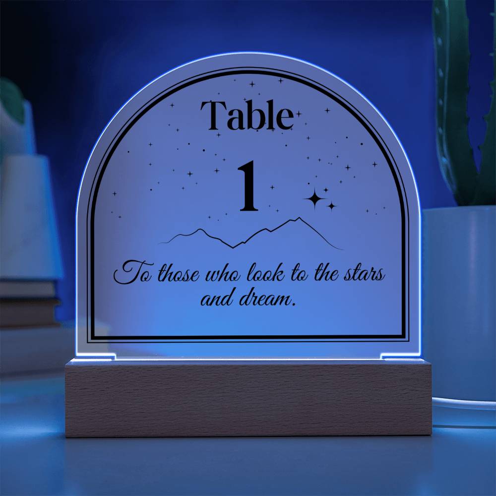 Acotar table number