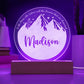 Personalized Night Light - ACOTAR Inspired Nursery Decor - Custom Name LED Baby Room Light - Velaris Starry Night Light - Dreamy Newborn Gift