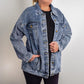 Custom Denim Jacket, Sports Mom Denim Coat, Custom Jean Jacket, Baseball Mom Jacket, Personalized Number Jackets, Football Jacket, Team Gift