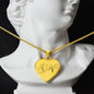 Couple Necklace in Silver or Gold Finish, Personalized Jewelry, Valentines Day Gift, Valentines Day Necklace for Girlfriend, Anniversary Gift