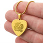 Baseball Mama Engraved Heart Necklace