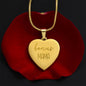 Engraved Bonus mama heart pendant