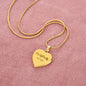 Cursive Mama Necklce on Heart Pendant