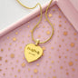 Cursive Mama Necklce on Heart Pendant