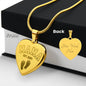 Mama Necklace with Engraved Personalization Baby Feet Heart Necklace