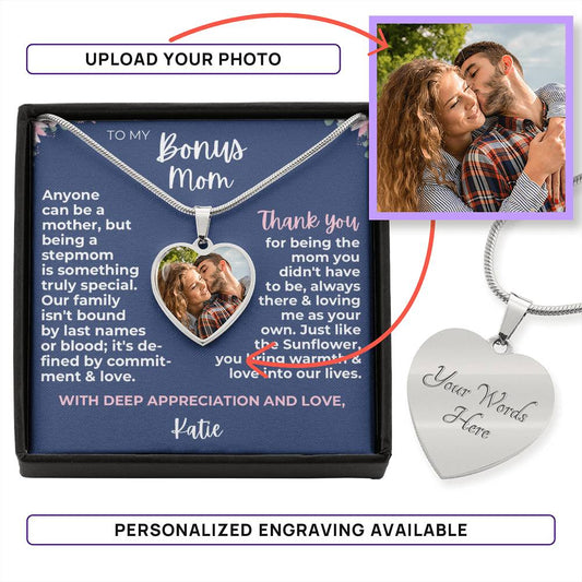 Bonus mama heart necklace