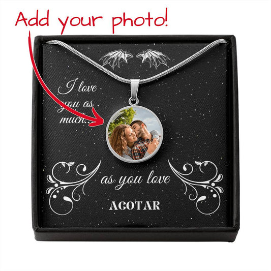 Gift for Girlfriend who loves ACOTAR, Gift for Wife who reads, Romantic Bookosh Present for Her, ACOTAR Necklace, Great for Christmas, Birthday, Valentines Day