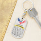 Day of Wedding Gift for Future Son in Law, Dog Tag Keychain, Personalized with Wedding Date, From Father of the Bride, Gift from Dad to Son