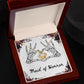 Halloween Wedding Bridesmaid Gift, Maid of Honor, Goth Wedding Bridal Party Gifts, Matching Bridesmaid Necklaces