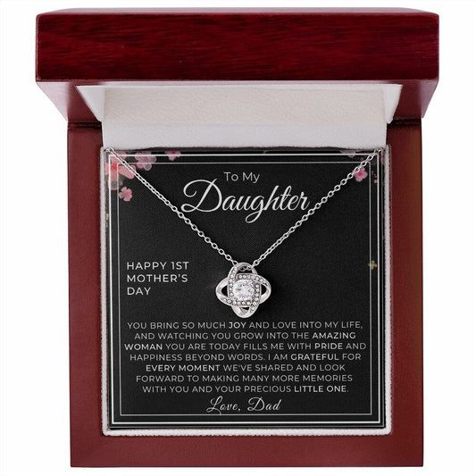 First Mothers Day Gift from Dad, Father to Daughter Gifts, Expecting Mom Gifts for Daughter, 1st Mothers Day Gifts from Father, Necklace