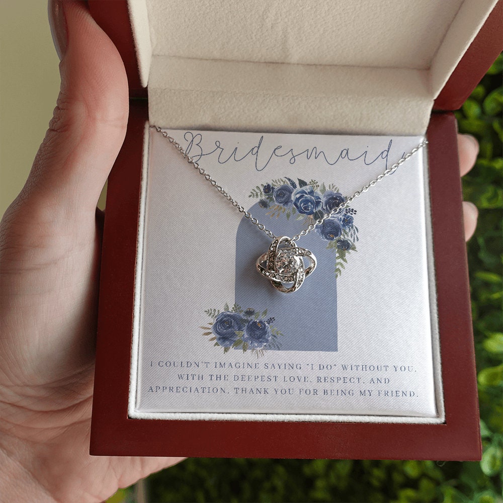 Navy Blue Bridesmaid Necklace