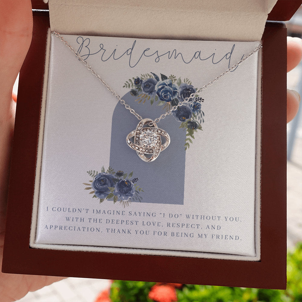 Navy Blue Bridesmaid Necklace