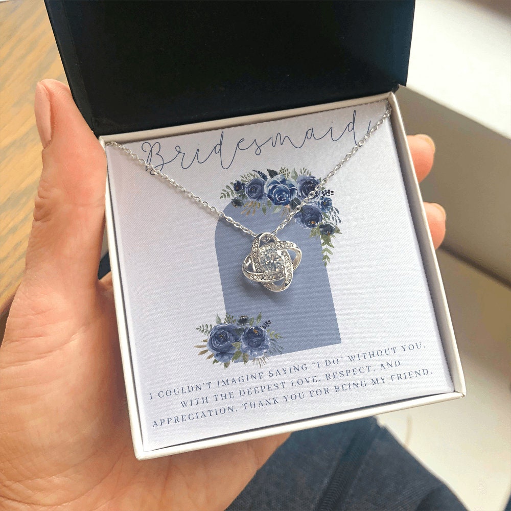 Navy Blue Bridesmaid Necklace