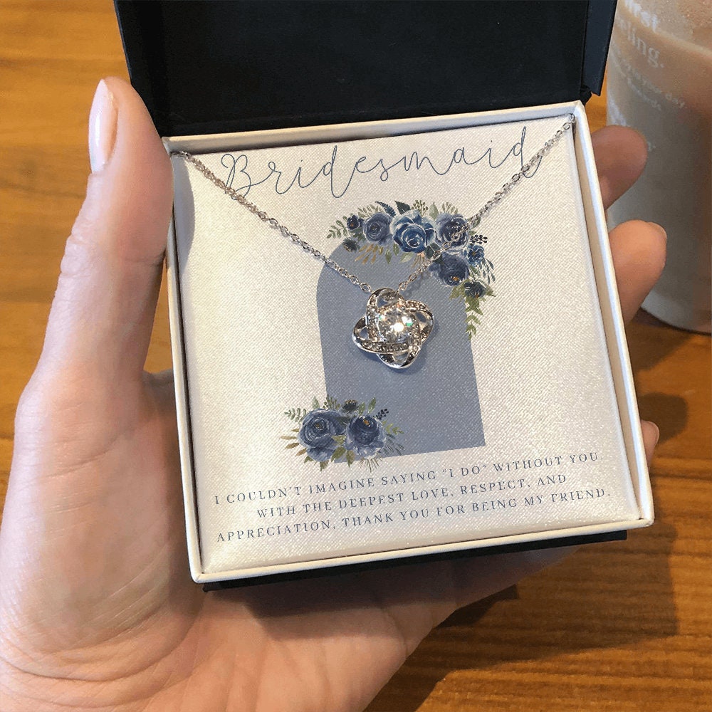 Navy Blue Bridesmaid Necklace