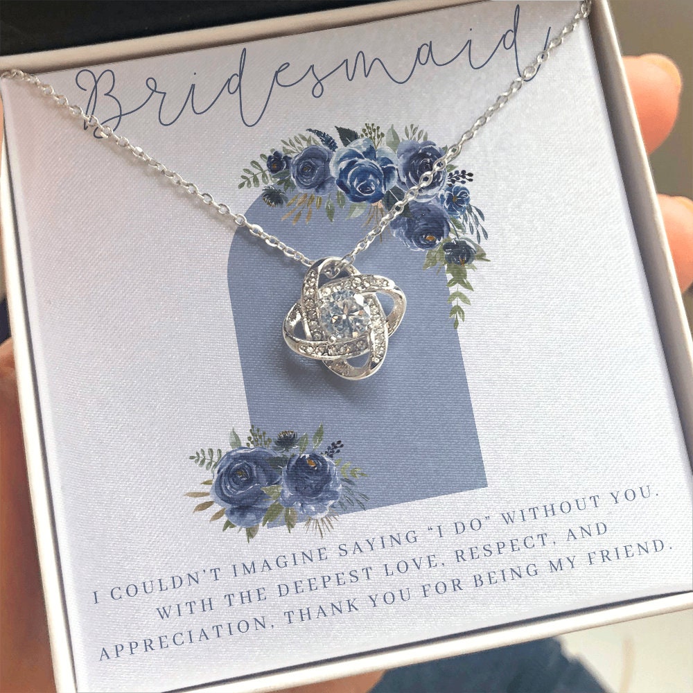 Navy Blue Bridesmaid Necklace