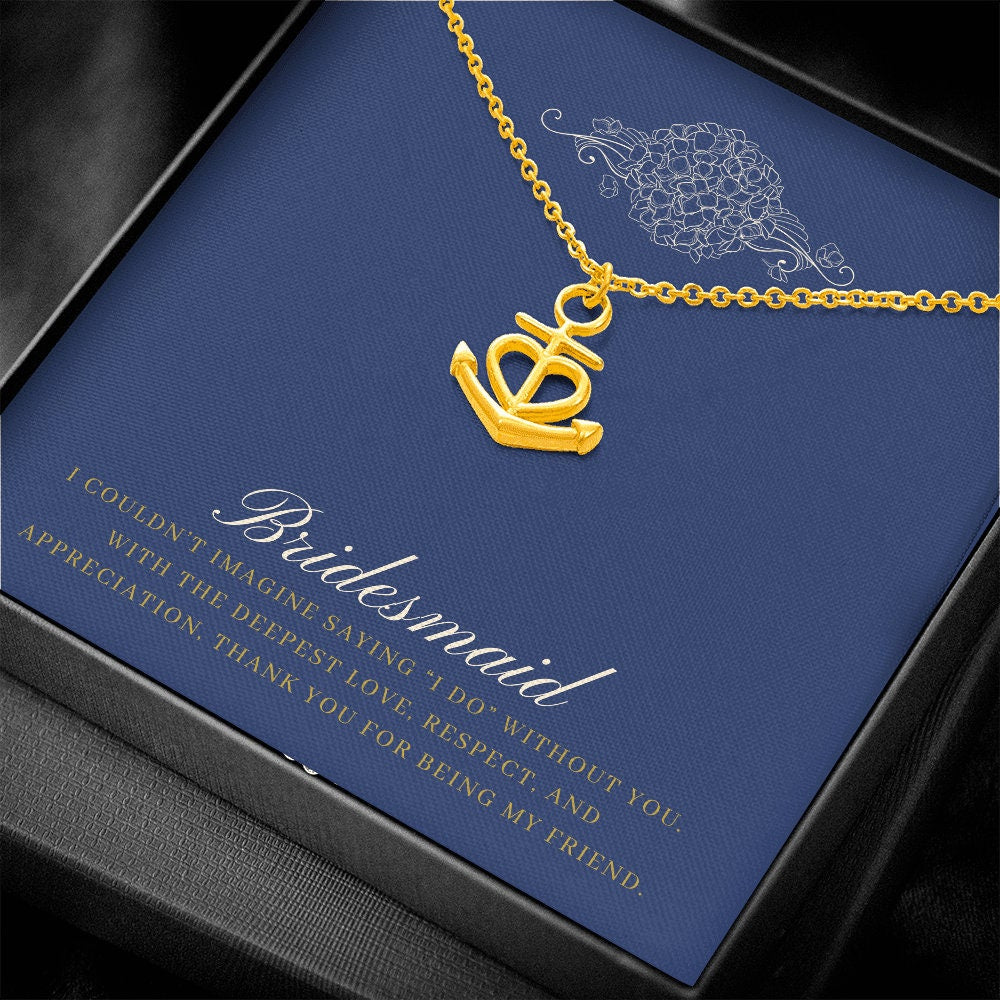 Anchor Bridesmaid Necklace