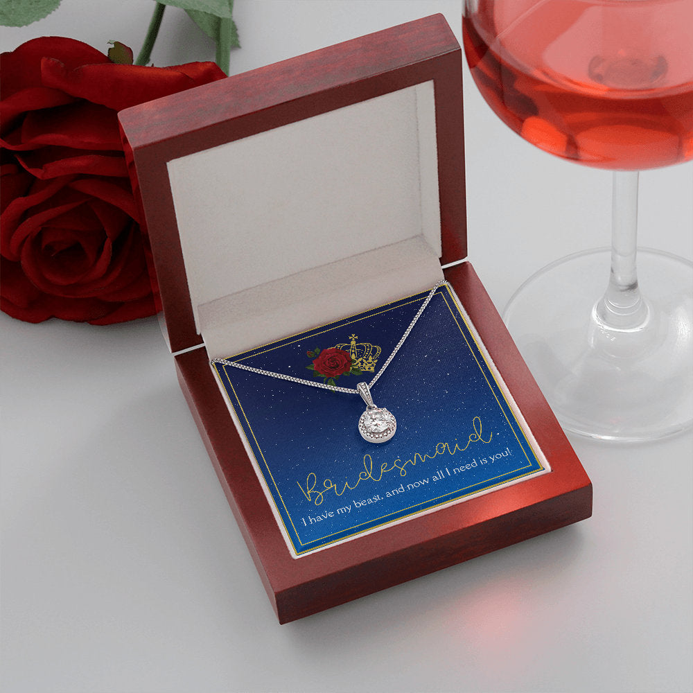 Beauty & the Beast Inspired Royal Core Bridesmaid Necklace Gift