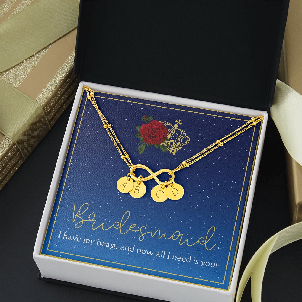 Beauty and the Beast inspired Bridesmaid Gift Bracelet // Bridesmaid Proposal
