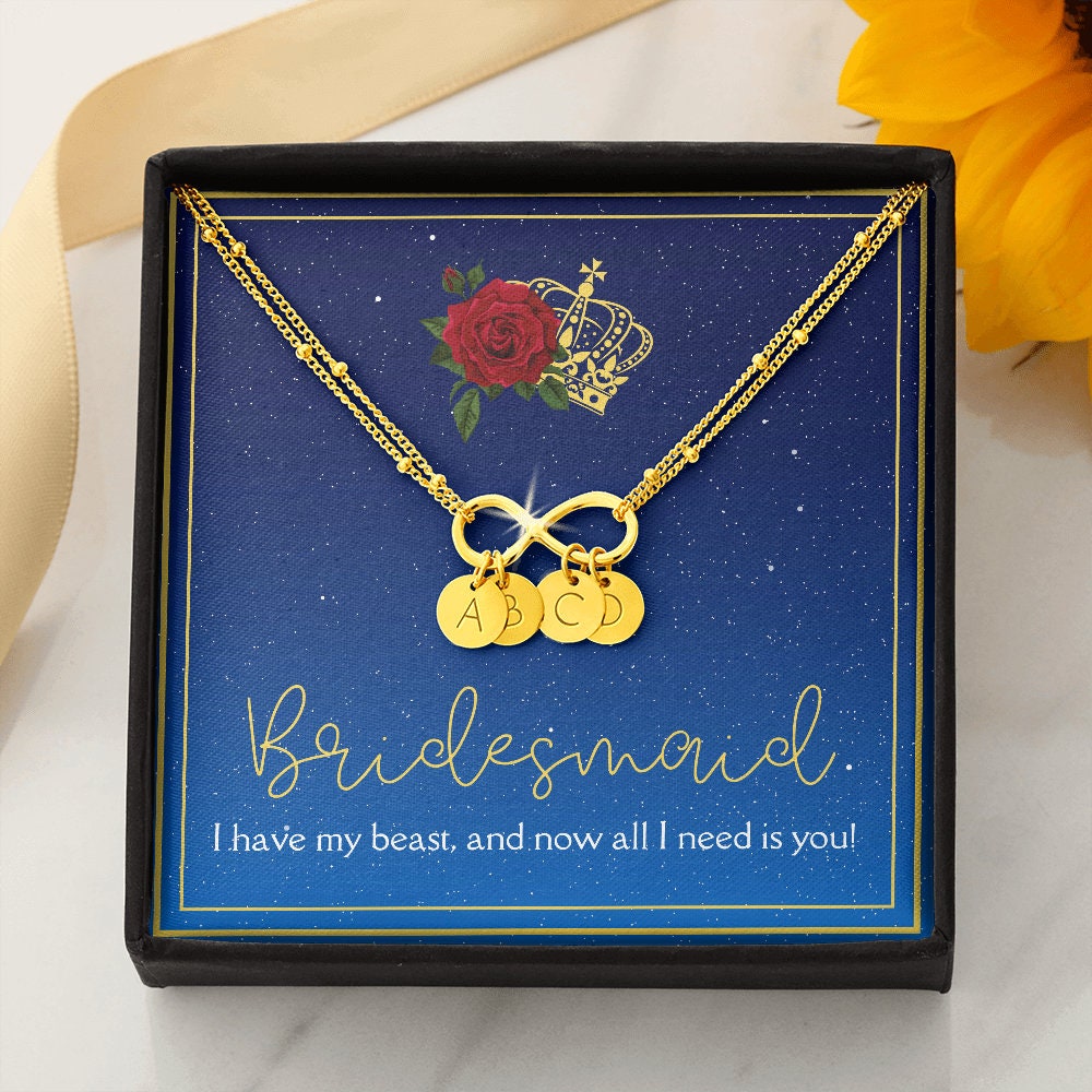 Beauty and the Beast inspired Bridesmaid Gift Bracelet // Bridesmaid Proposal