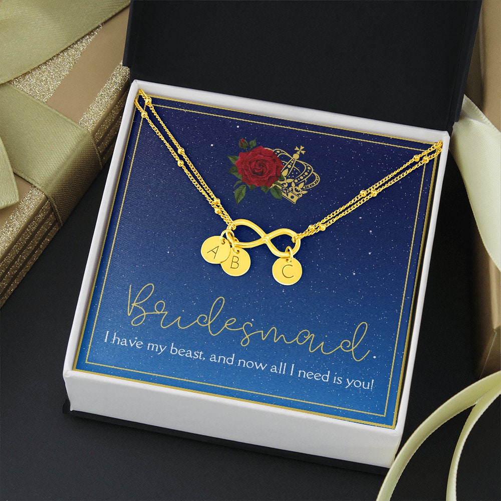 Beauty and the Beast inspired Bridesmaid Gift Bracelet // Bridesmaid Proposal