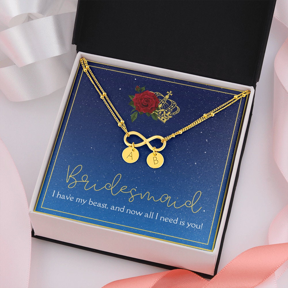 Beauty and the Beast inspired Bridesmaid Gift Bracelet // Bridesmaid Proposal