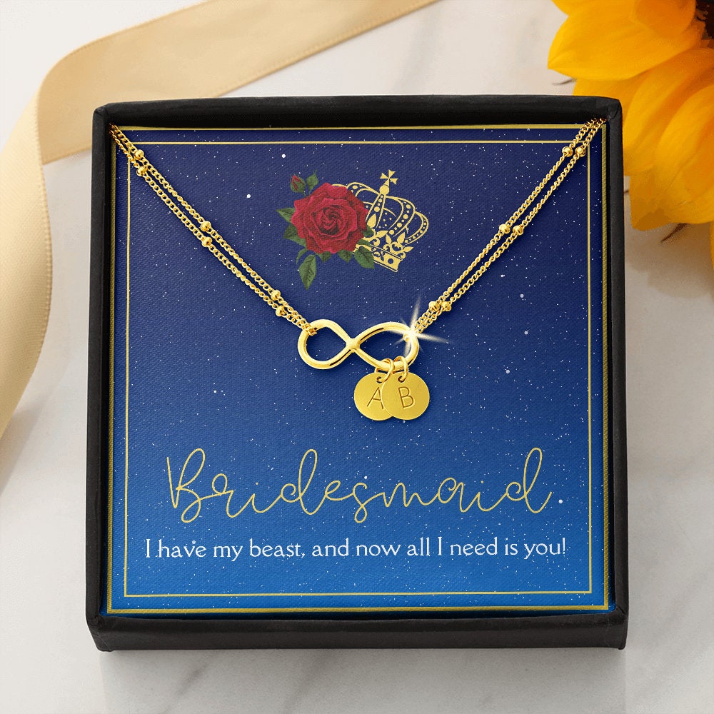 Beauty and the Beast inspired Bridesmaid Gift Bracelet // Bridesmaid Proposal