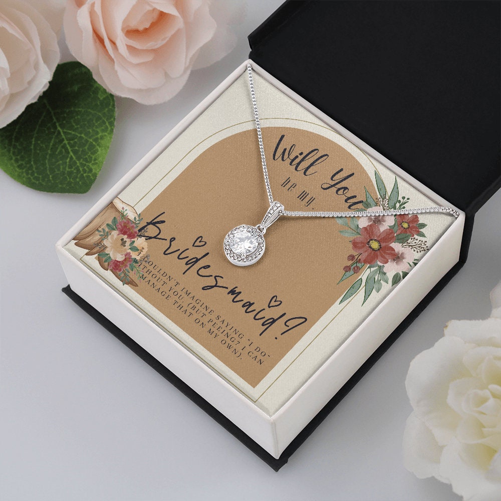 Terracotta Bridesmaid Proposal Necklace
