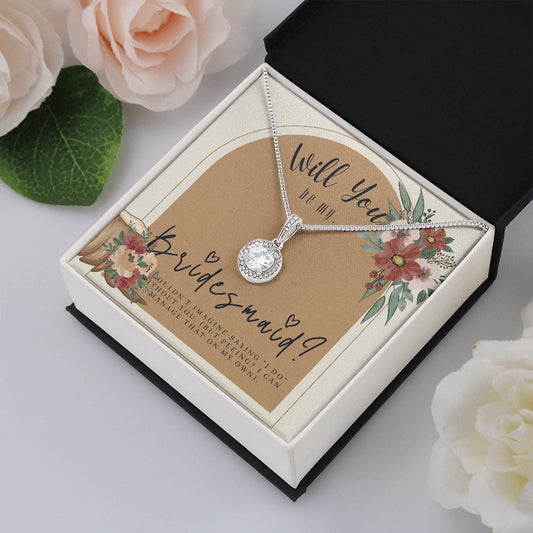 Terracotta Bridesmaid Proposal Necklace