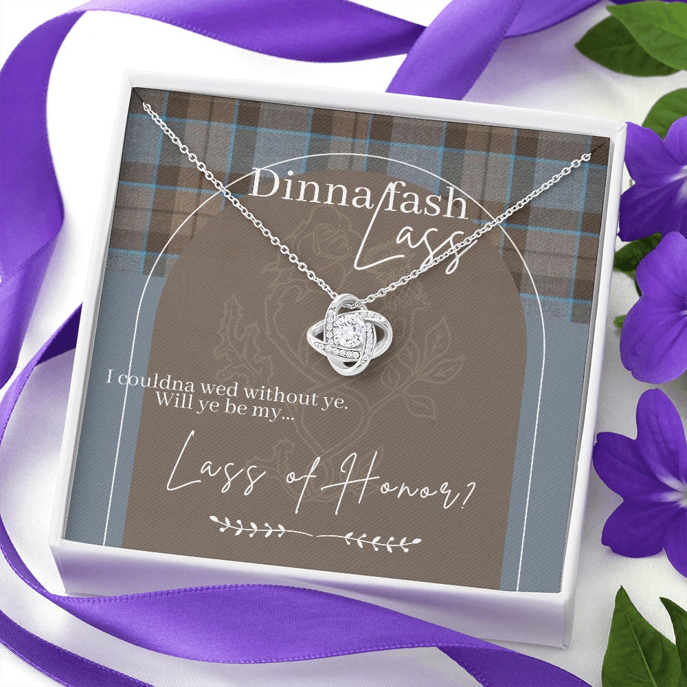 Outlander Necklace for Bridesmaid Proposal