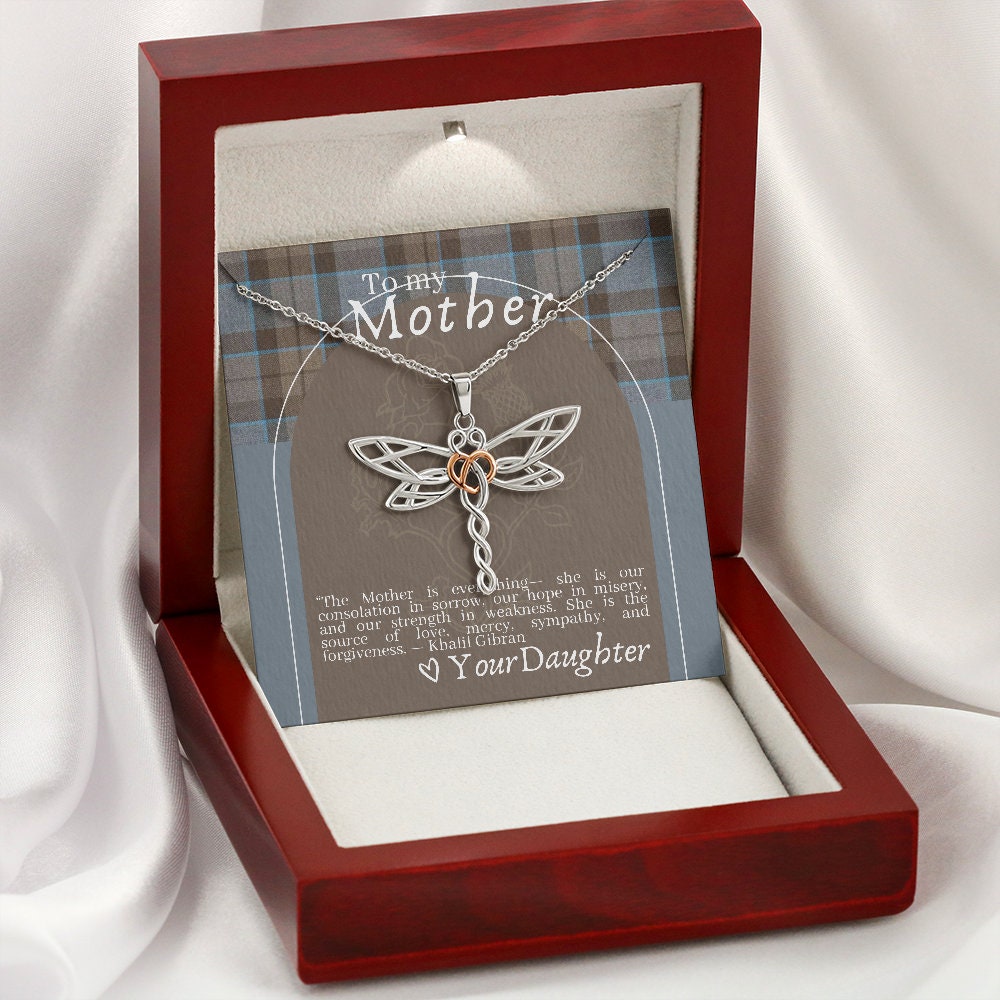 Outlander Themed Dragonfly Necklace for Mother