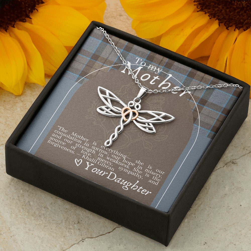 Outlander Themed Dragonfly Necklace for Mother