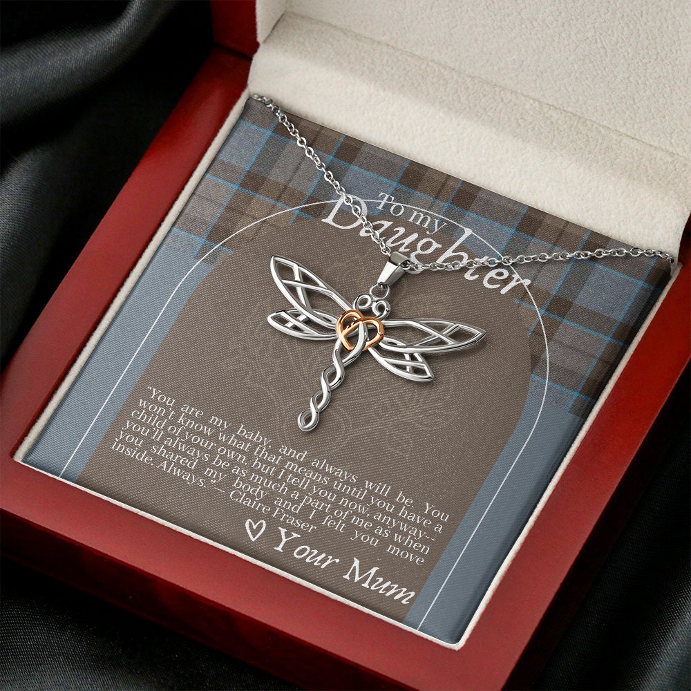 Outlander Themed Dragobfly Necklace for Daughter