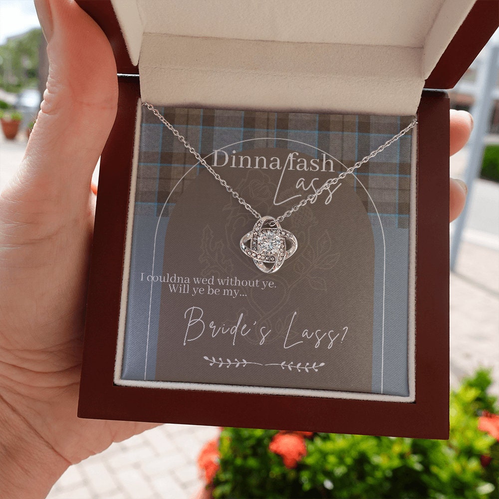 Outlander Theme Bridesmaid Proposal Necklace