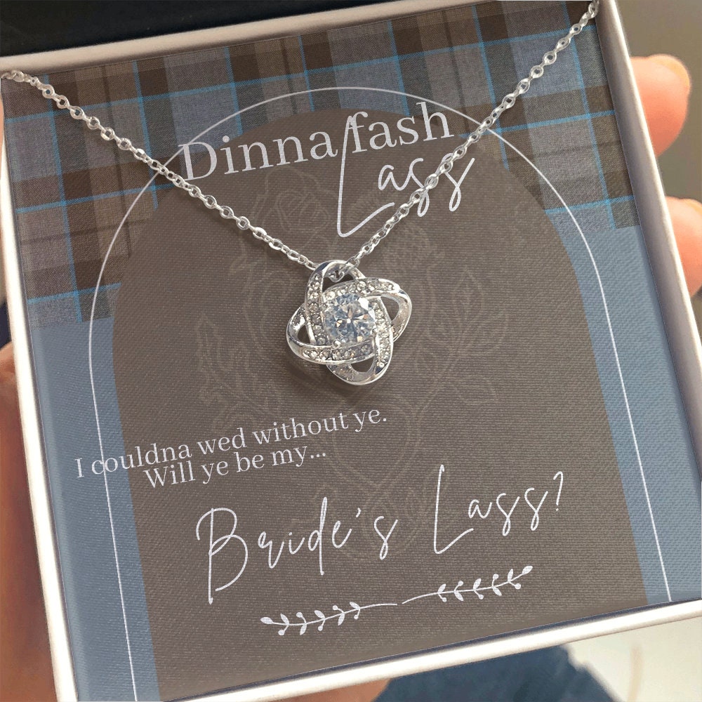 Outlander Theme Bridesmaid Proposal Necklace