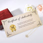 Solid Gold and Diamond Beauty and the Beast Bridesmaid Proposal Necklace