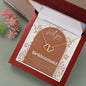 Terracotta Bridesmaid Proposal Gift in optional wooden box with Heart Necklace