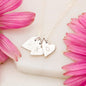 Bridesmaid Proposal Gift for Wedding with Heart Necklace and optional Wood Box