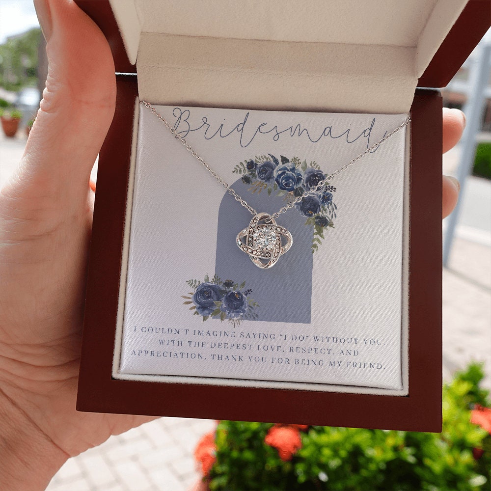 Navy Blue Bridesmaid Necklace